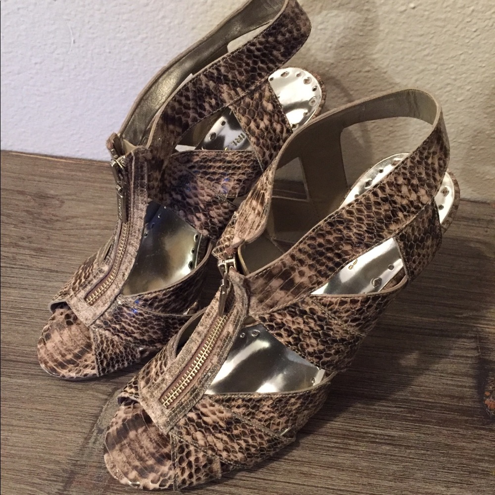 BCBGirls Snake Print Heels